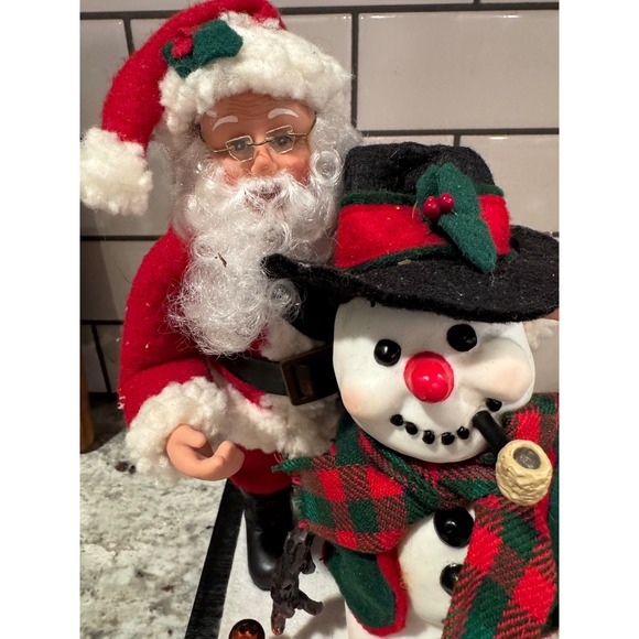 Holiday Creations Santa Claus with Snowman Christmas Animated Musical Display - Picture 3 of 12